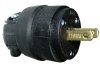 Show product details for PLUG 15A 2-POLE 2-WIRE BLACK LEVITON (115PR)