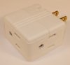 Show product details for CUBE TAP 15AMP 125V 2P3W WHITE (1482W)