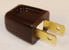 Show product details for ADD-A-TAP, MALE PLUG, 10AMP, BROWN (2601B-BU)