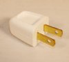 Show product details for ADD-A-TAP, MALE PLUG, 10AMP, WHITE (2601W-BU)