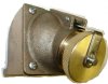 Show product details for MARINE RECEPTACLE ANGLED 1-GANG 20A 2P3W BRONZE PAULUHN (2632B-125)