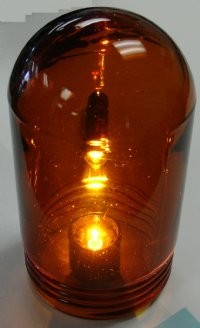 VAPORPROOF GLASS GLOBE 6" AMBER (605)