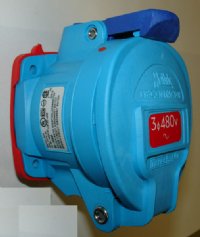 RECEPTACLE 30A 480V 3P+G MELTRIC (63-34043)