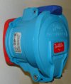 Show product details for RECEPTACLE 60A 480V 3P+G MELTRIC (63-64043)