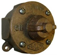 ROTARY SWITCH 2P WATERTIGHT BRASS PAULUHN(862B)