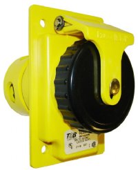 RECEPTACLE 50AMP 3P4W 600V RUSSELLSTOLL (9R54U0W)