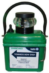BARGE LIGHT LED GREEN STARBOARD 3NM SEALITE (BLG-3)