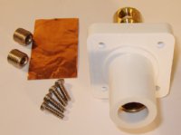 FEMALE PANEL MOUNT RECEPTACLE WHITE 400A 600V MARINCO CL40FRB-B