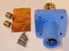 Show product details for FEMALE PANEL MOUNT RECEPTACLE BLUE 400A 600V MARINCO CL40FRB-D