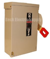 SAFETY SWITCH 30A 3P 600V FUSED 3R GE TH3361R