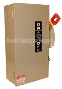 SAFETY SWITCH 60A 3P 600V FUSED GE TH3362