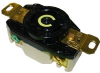 RECEPTACLE 30AMP 125VAC 2P3W HUBBELL (HBL2610)