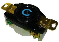 RECEPTACLE 30AMP 250V 2P3W HUBBELL (HBL2620)