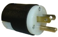 PLUG 15A 125VAC 2P3W STRAIGHT BLADE HUBBELL (HBL5266C)