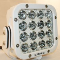 FLOODLIGHT LED 85W TYPE II WHITE ANODIZED 10-32VDC CERO SYSTEMS (HD16-85W-10-CWGDW)
