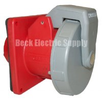 RECEPTACLE 60AMP 480VAC 3PH 3P4W HUBBELL HBL460R7W