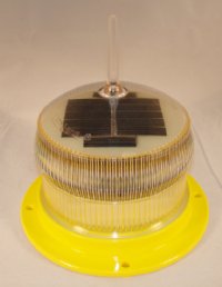 SOLAR MARINE LIGHT LED YELLOW 1-2NM SEALITE (SL15 YELLOW)