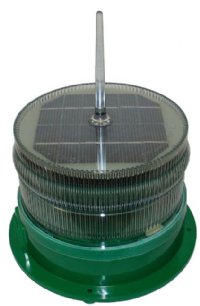 SOLAR MARINE LIGHT LED GREEN 2-3NM SEALITE (SL60 GREEN)