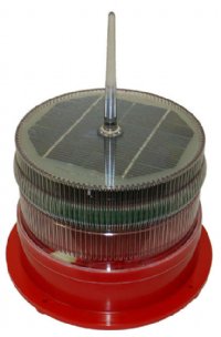 SOLAR MARINE LIGHT LED RED 2-3NM SEALITE (SL60 RED)