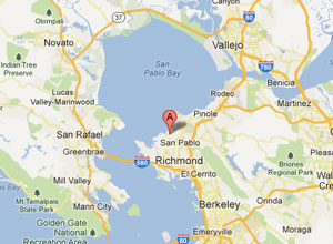 Map of Richmond, CA office
