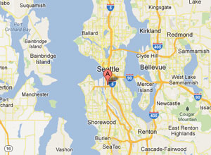 Map of Seattle, WA office