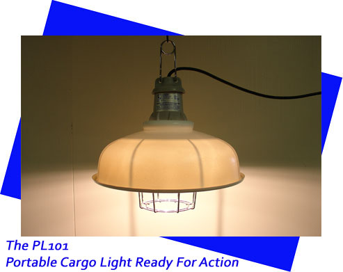 The PL101 Portable Cargo Light Ready For Action