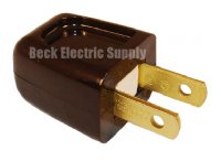 ADD-A-TAP, MALE PLUG, 10AMP, BROWN, COOPER, 2601B-BU