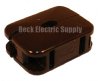 Show product details for OUTLET, IN-LINE, 10AMP, FEMALE, BROWN, COOPER, 2609B-BU 