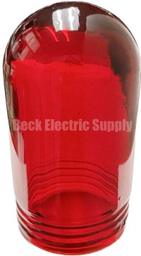 VAPORPROOF GLASS GLOBE 6" RED 602