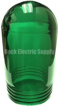 VAPORPROOF GLASS GLOBE 6" GREEN 603