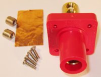 FEMALE PANEL MOUNT RECEPTACLE RED 400A 600V MARINCO CL40FRB-C