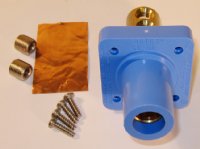 FEMALE PANEL MOUNT RECEPTACLE BLUE 400A 600V MARINCO CL40FRB-D