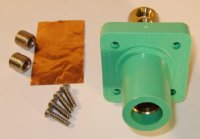 FEMALE PANEL MOUNT RECEPTACLE GREEN 400A 600V MARINCO CL40FRB-E