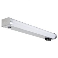 LED MIRROR LIGHT, 10W, 85V-265V AC, 3000K (WARM WHITE), 90 DEG, ON/OFF SWITCH, OUTLET, IP44, E-LED LIGHTING, MLML-10-30SL-HV+O