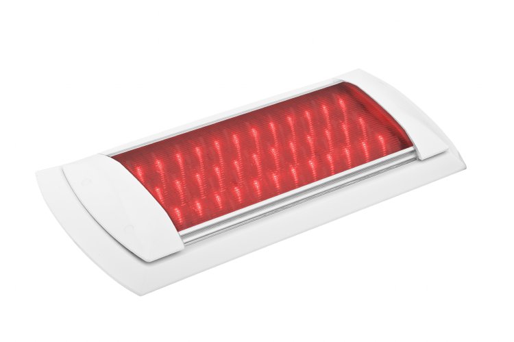 OCEANUS LED UTILITY LIGHT, 18W, 10V-20V DC, 3900K NATURAL WHITE/RED LED  CIRCUIT, FROSTED LENS