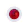 Show product details for RED LED DOWNLIGHT (RECESSED), 15W, 100-305V AC, RED LENS, WHITE TRIM, DIMMABLE DRIVER, IP44, E-LED LIGHTING, RLDL-15-39WH-HVR