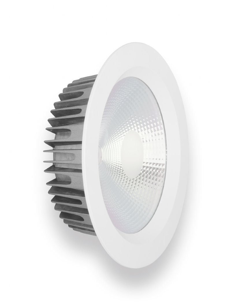 Conjugeren Kerel Ramkoers LED DOWNLIGHT (RECESSED), 15W, 100-305V AC, 3900K (NATURAL WHITE), WHITE  TRIM, 1500 LUMENS, DIMMABLE DRIVER, IP44, E-LED LIGHTING, RLDL-15-39WH-HV