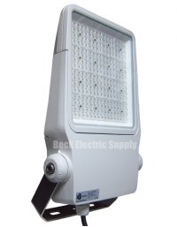 FLOODLIGHT, LED, 150W, MARINE DUTY, 90-305V AC, 90 DEGREE, DIMMABLE, E-LED, FLNG-150-39WH-09HV