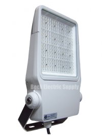 FLOODLIGHT, LED, 100W, MARINE DUTY, 90-305V AC, 90 DEGREE, DIMMABLE, E-LED, FLNG-100-39WH-09HV