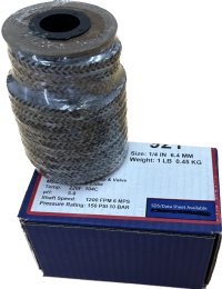 FLAX PACKING, 1/4 INCH, 1 LB SPOOL, FOR MARINE APPLICATIONS, 921-1/4