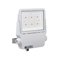 FLOODLIGHT, LED, 50W, MARINE DUTY, 90-305V AC, 90 DEGREE, DIMMABLE, E-LED, FLNG-050-39WH-09HV