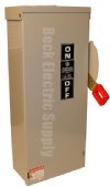 Show product details for SAFETY SWITCH 60AMP 3-POLE 600V GE THN3362R