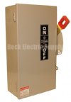 Show product details for SAFETY SWITCH 60A 3P 600V NO FUSE GE THN3362