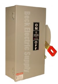 SAFETY SWITCH 100AMP 3-POLE 600V GE TH3363R