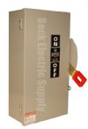 Show product details for SAFETY SWITCH 100AMP 3-POLE 600V GE TH3363R