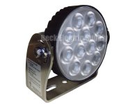 LED FLOODLIGHT, GRIND SERIES, 18 WATT, 120-277V AC, 5000K, 42 DEGREE OPTIC, MARINE RATED, UL1598A, PHOENIX LIGHTING, GND-12LED-FL, 1100322