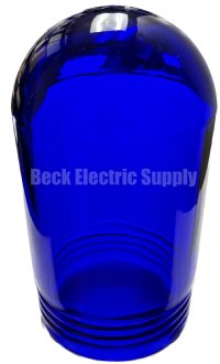 VAPORPROOF GLASS GLOBE 6" BLUE 604 