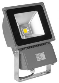 FLOODLIGHT, 80W, LED, MARINE DUTY, 100-305V, AC, 80 DEGREE, GREY FINISH, E- LED, MAST PRODUCTS, LT00040, FL070707-HV (NO LONGER AVAILABLE)