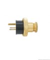 Show product details for MARINE PLUG MALE 20A 125V AC 2-POLE 3-WIRE BRASS STRAIGHT BLADE PAULUHN / EATON / CROUSE-HINDS 2506B-125