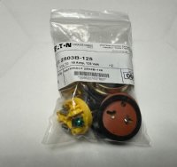 MARINE PLUG MALE 15A 125V AC 2-POLE 3-WIRE BRASS STRAIGHT BLADE PAULUHN  / EATON / CROUSE-HINDS  2503B-125